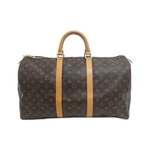 LOUIS VUITTON Authentic Brown Monogram Keepall 50 Boston Bag